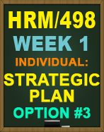 HRM/498 STRATEGIC PLAN